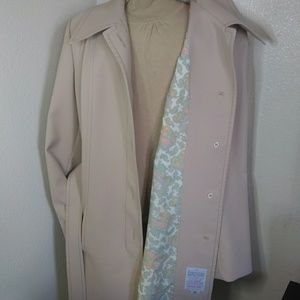 Vintage London Fog Shell Floral Coat